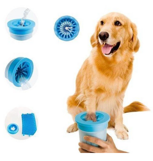 Copo lava-patas portátil para cães