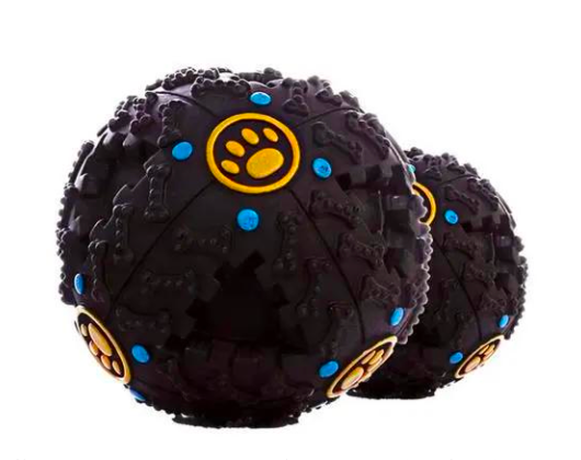 Bola inteligente com som para petiscos e rações de cães – 2 unidades