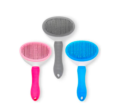 Escova rasqueadeira oval removedora de pelos pets