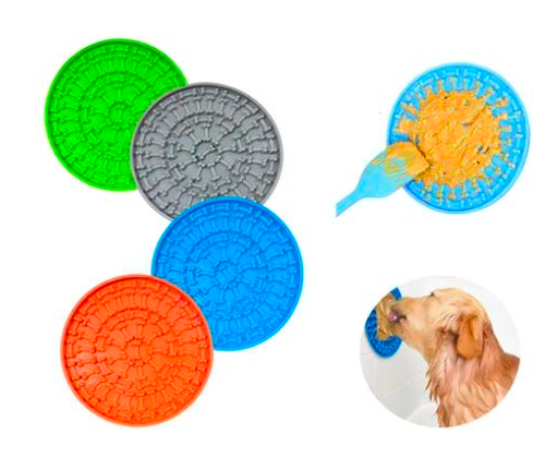 Tapete de lamber para cães e gatos anti stress