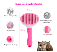 Escova removedora de pelos para cães e gatos.