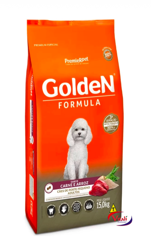 GOLDEN ADULTOS CARNE MINI BITS 15 KG – PREMIER