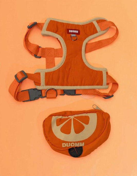 Peitoral Laranja com mochila para Pet